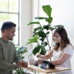 Accountant meeting a small business owner at a desk, representing accounting costs for small business in 2026